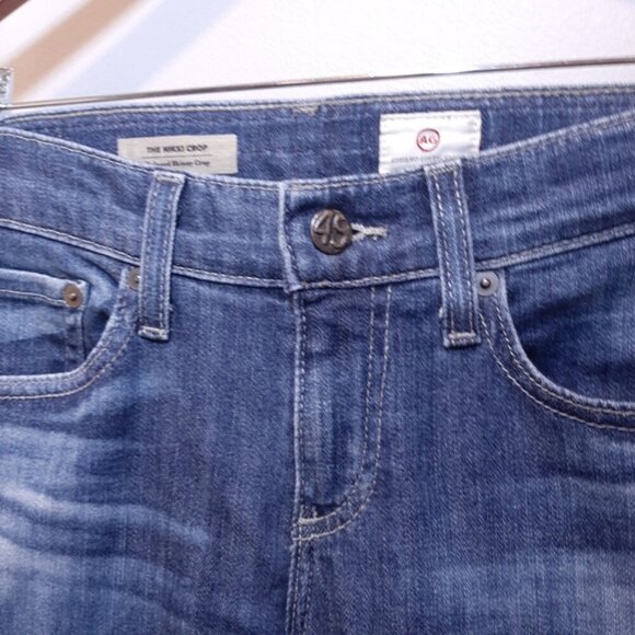 AG Adriano Goldschmied Nikki Crop Jeans Relaxed Skinny Fit Ankle Denim - Picture 6 of 13